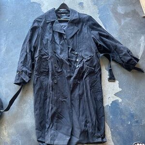 Claiborne Midnight Black Trench Coat